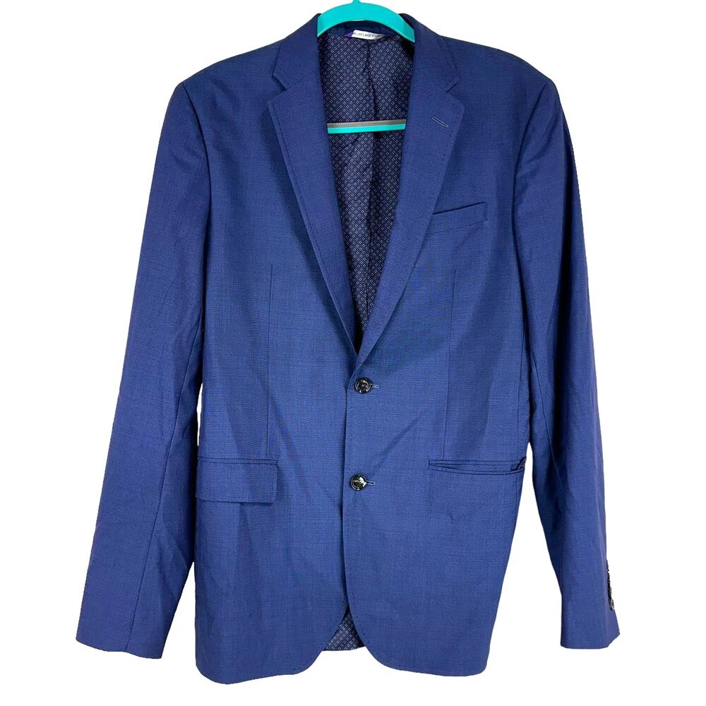 Ted Baker London NWOT Endurance Jarrow CT Navy Blazer Men's Size 40L 2 Button